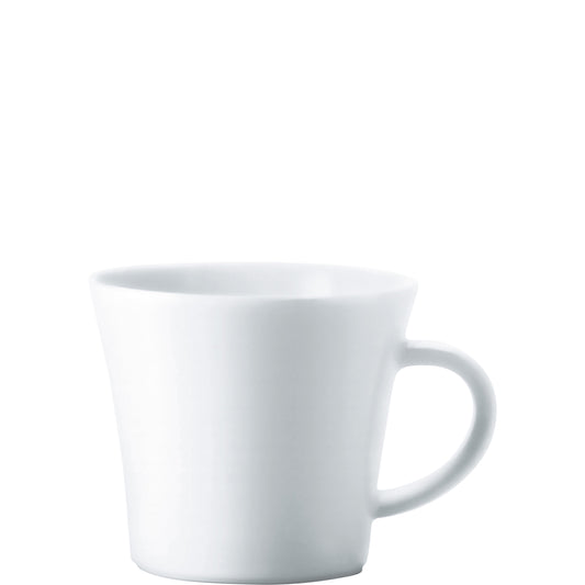 Weiße Kaffeetasse, Nahaufnahme, B2B Gastronomie