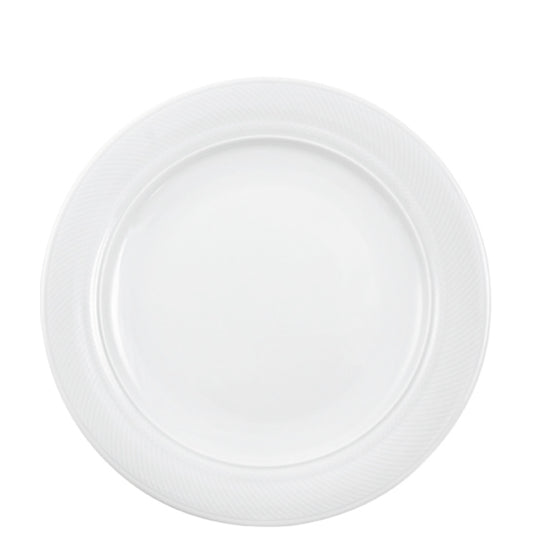 Leere weiße Pappteller, B2B-Gastronomie