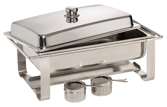 Chafing Dish mit zwei Behältern.