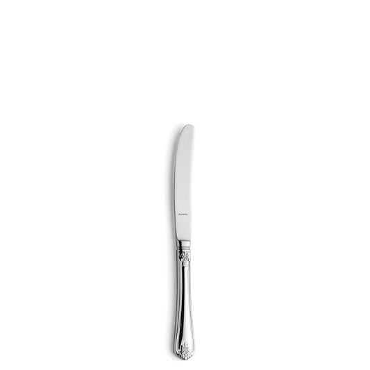 Silbernes Buttermesser mit verziertem Griff.