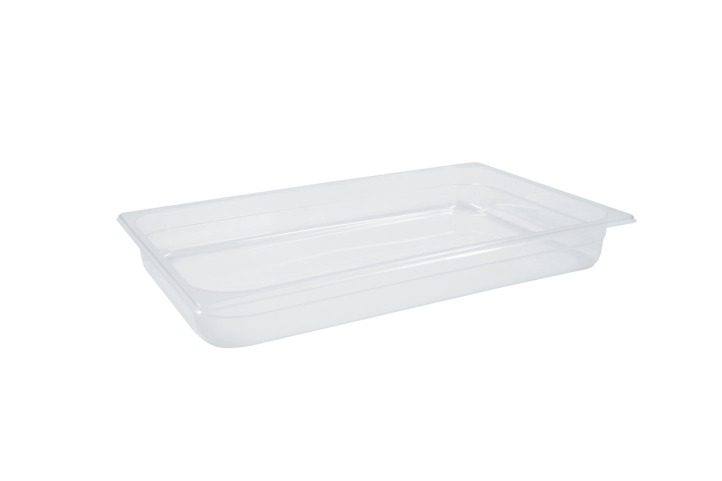 Transparente Kunststoffbehälter für Gastronomie.
