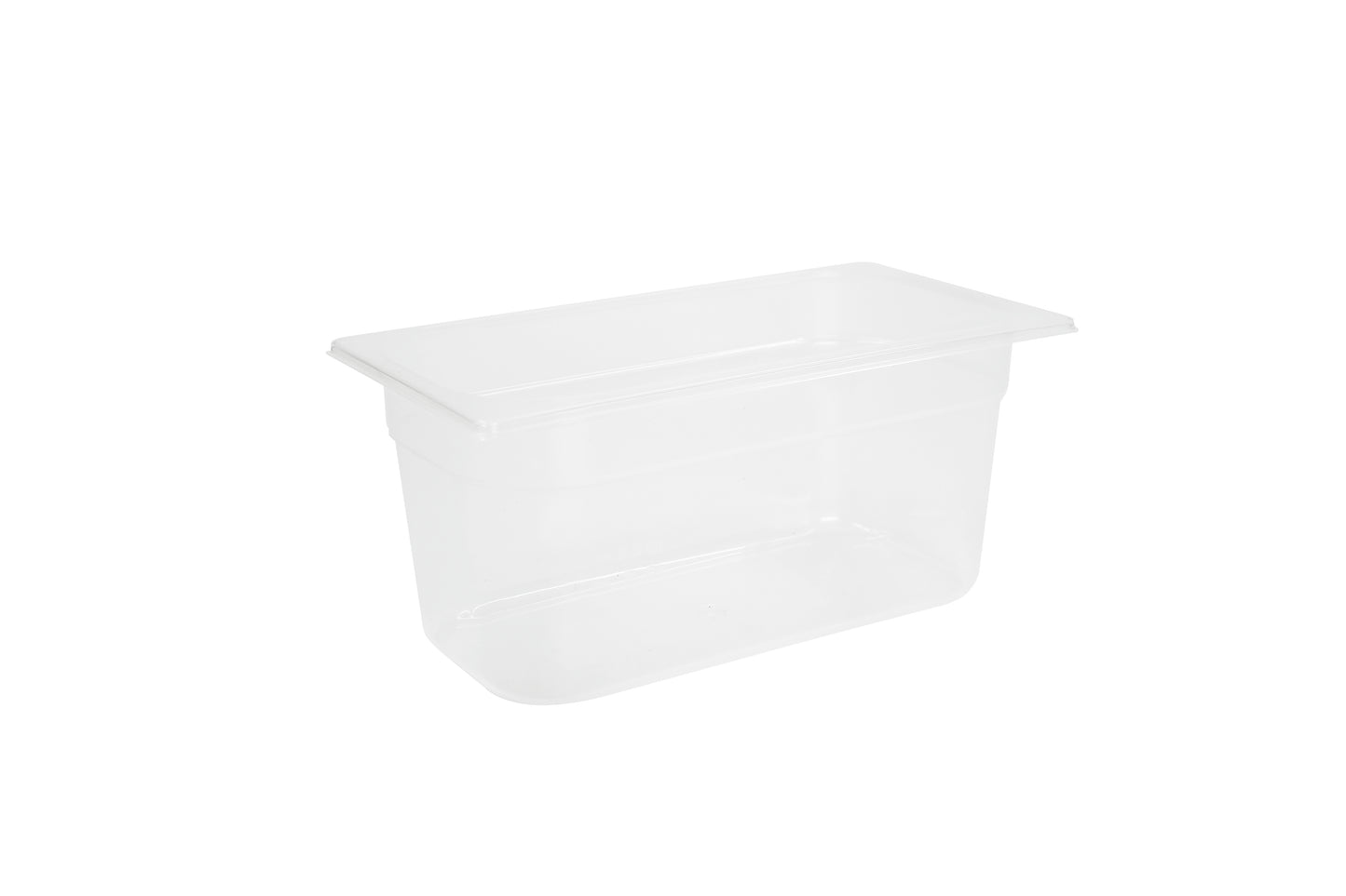 Transparente Aufbewahrungsbox für Lebensmittel.