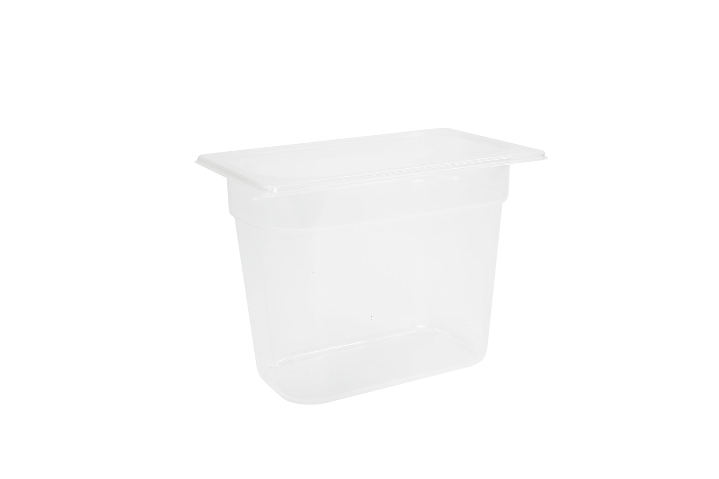 Transparente Aufbewahrungsbox für Lebensmittel.