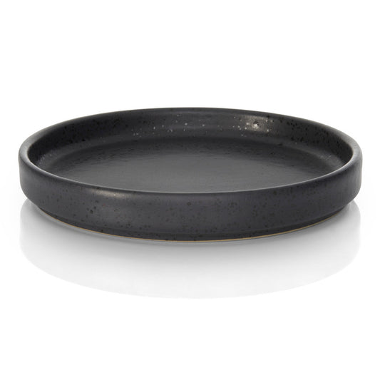 Schwarzer Teller für Gastronomie.