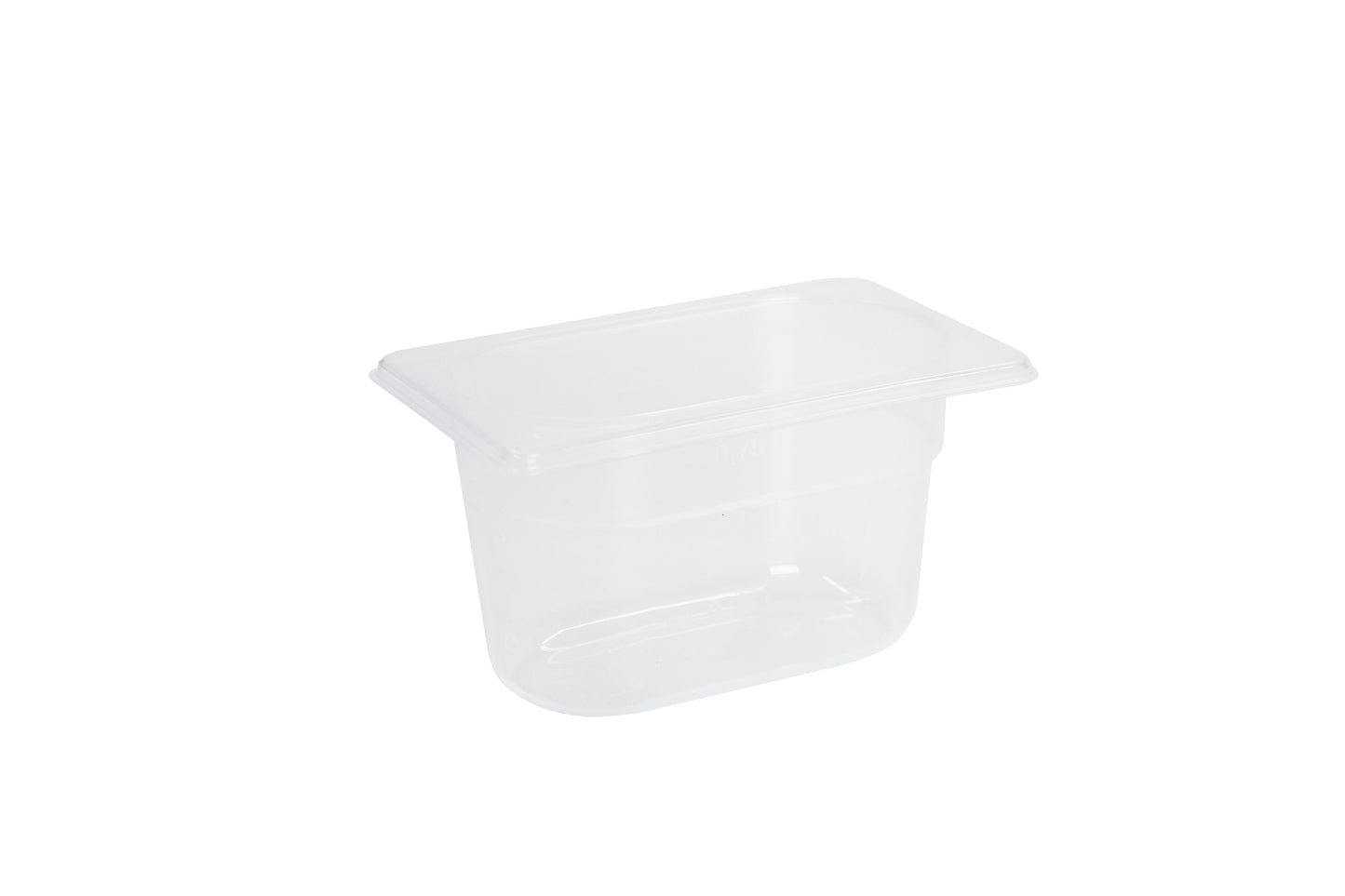 Transparente Lebensmittelaufbewahrungsbox.