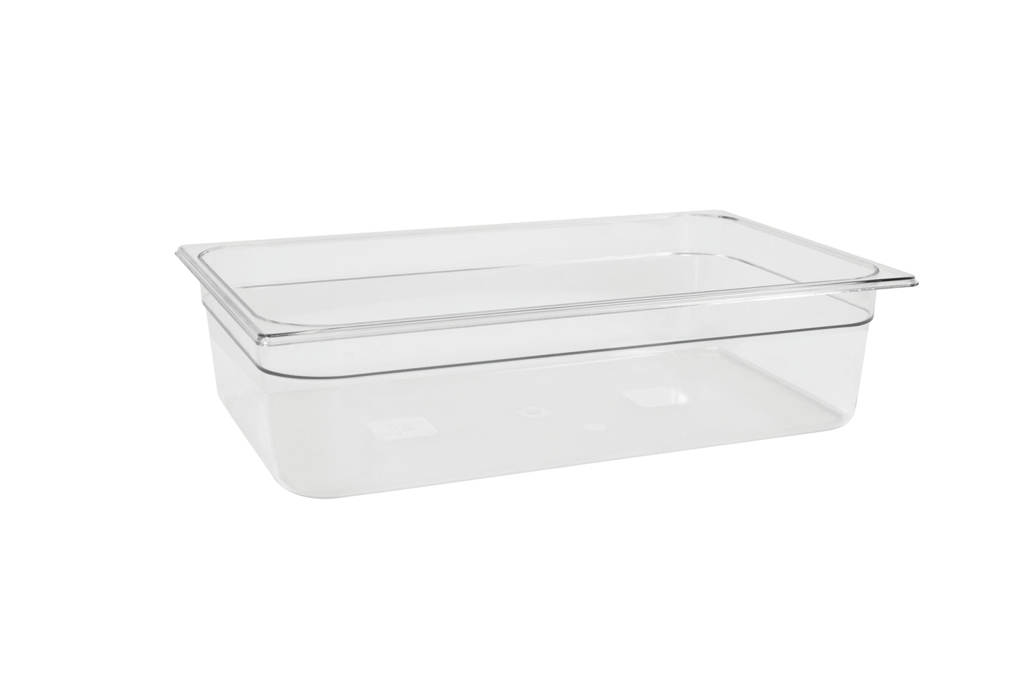 Transparente Aufbewahrungsbox für Lebensmittel.