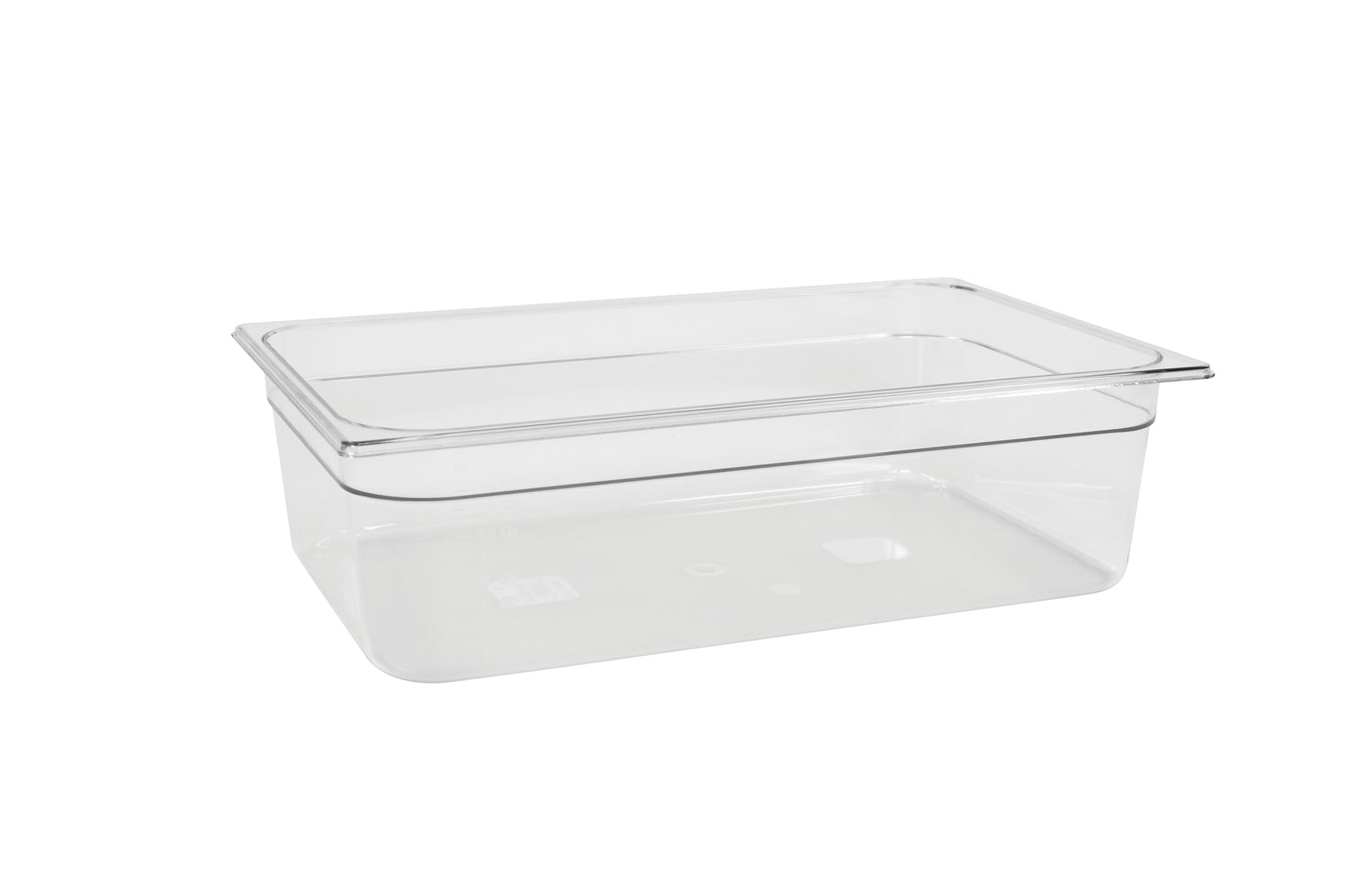 Transparente Aufbewahrungsbox für Lebensmittel.