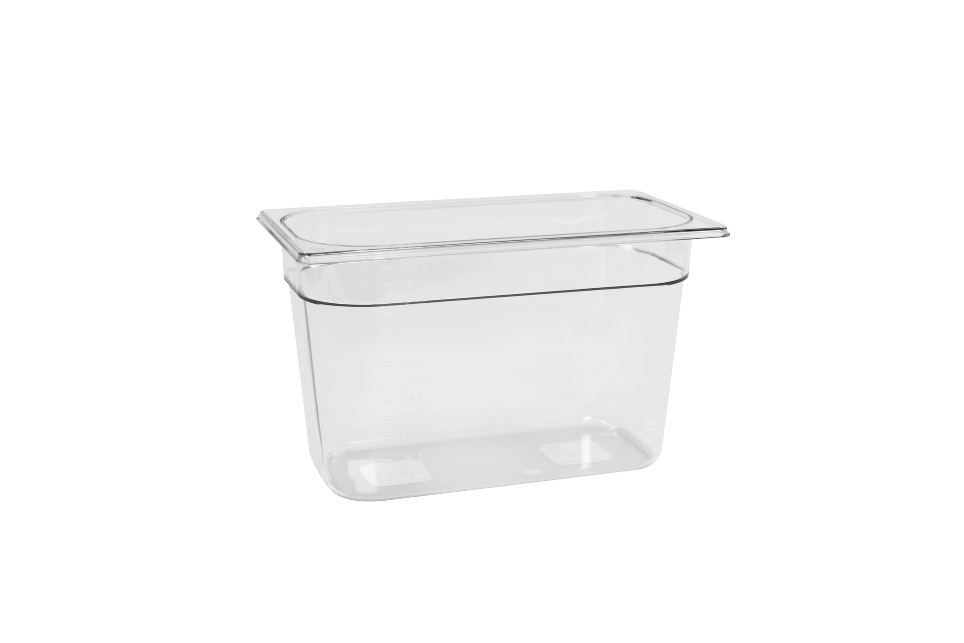 Transparente Aufbewahrungsbox für Lebensmittel.