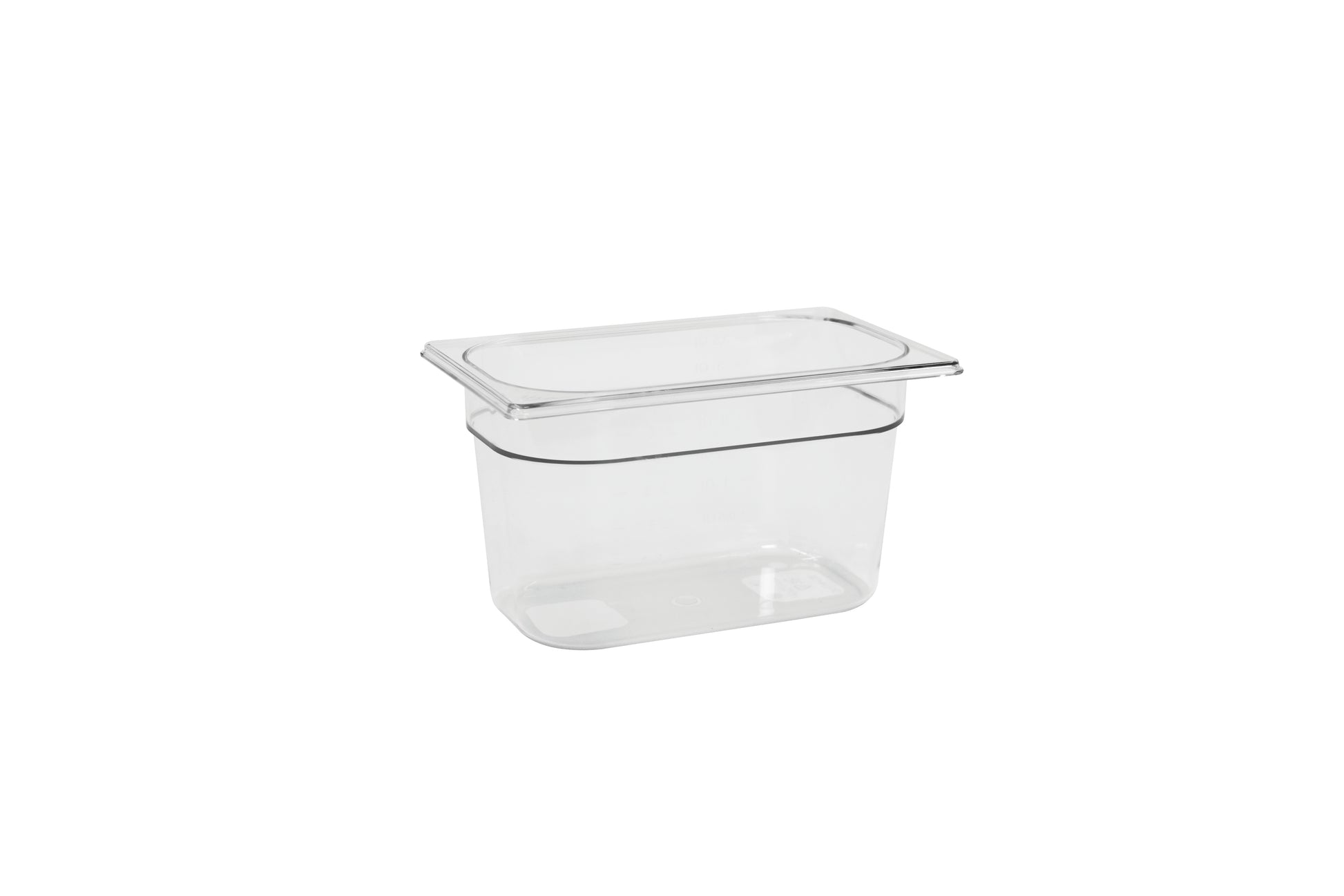 Transparente Aufbewahrungsbox für Lebensmittel.