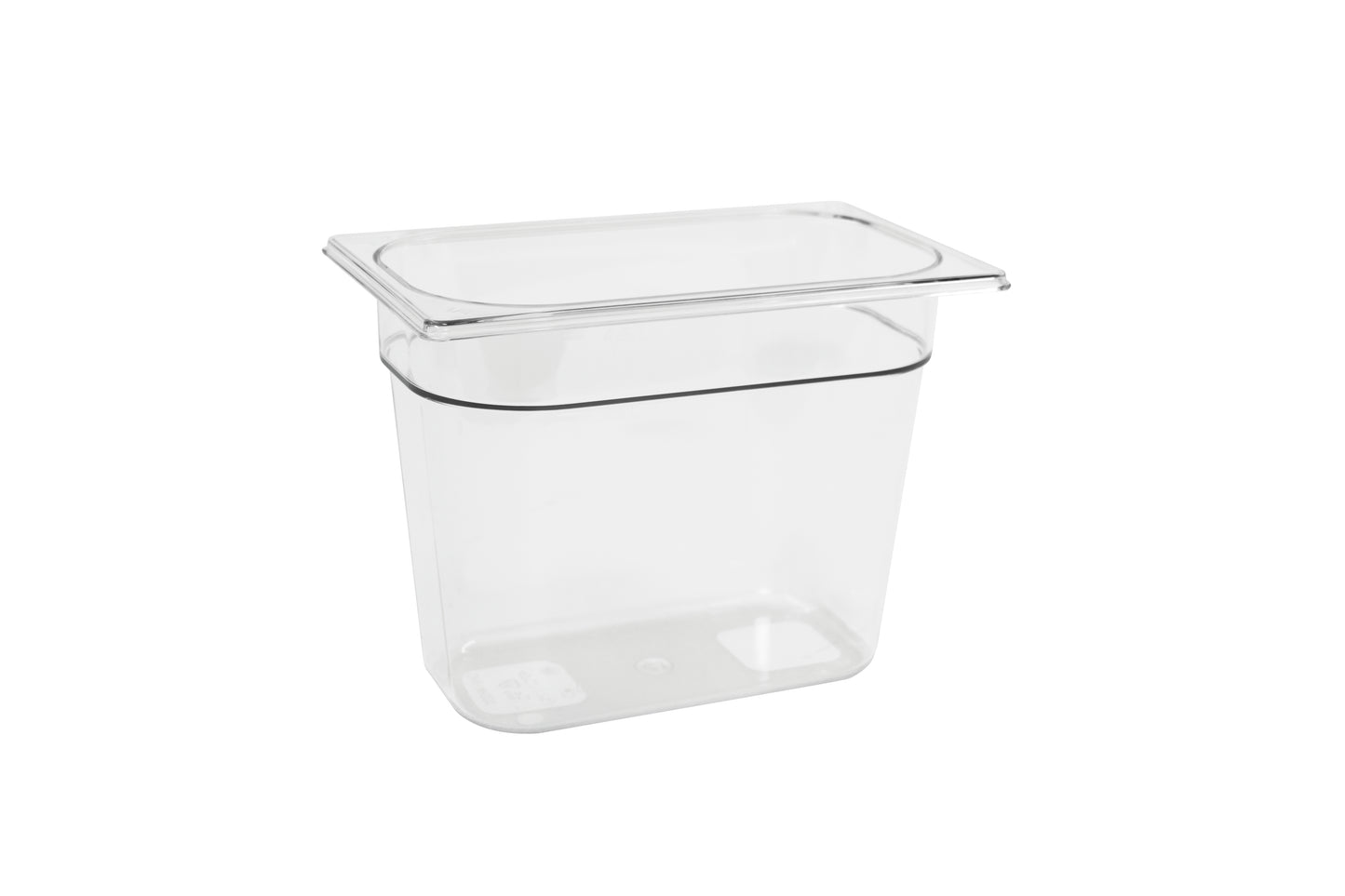 Transparente Aufbewahrungsbox für Lebensmittel.