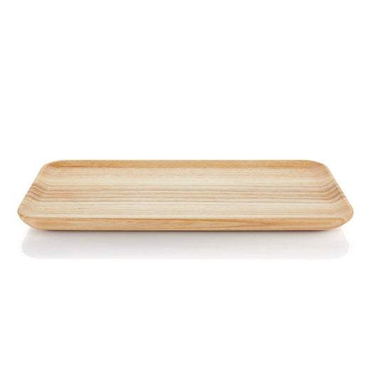 Leeres Holztablett für Gastronomie