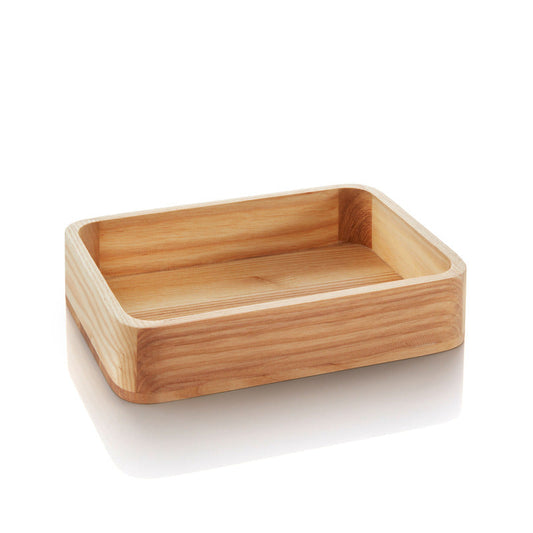 Leeres Holztablett für Gastronomie