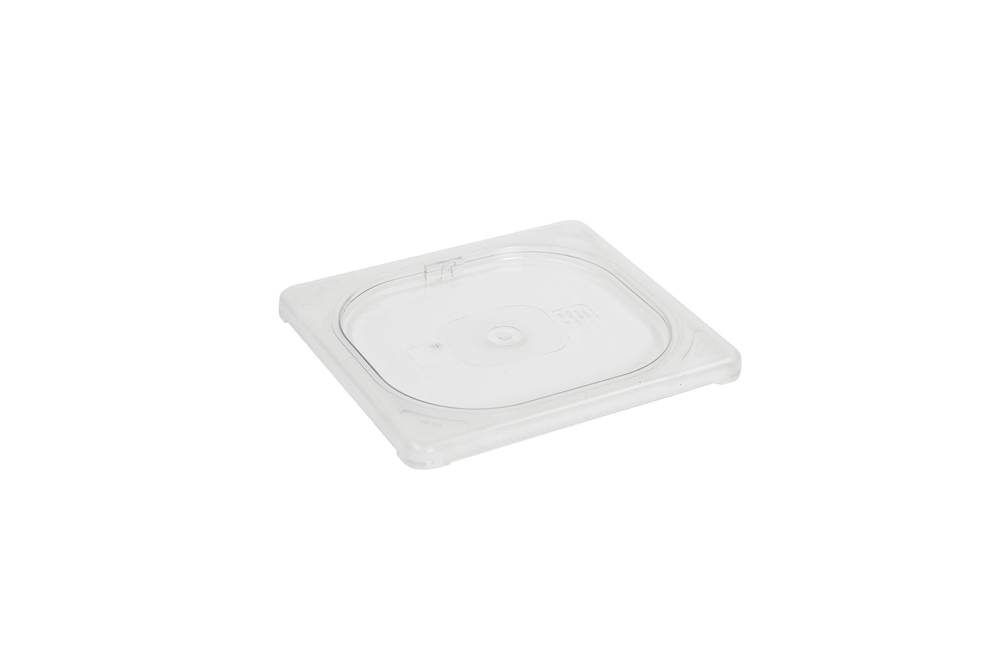 Transparente Kunststoffabdeckung für Behälter.