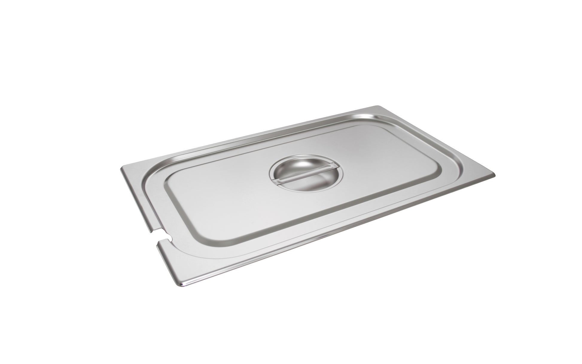 Edelstahl-Buffetwanne mit Deckel.