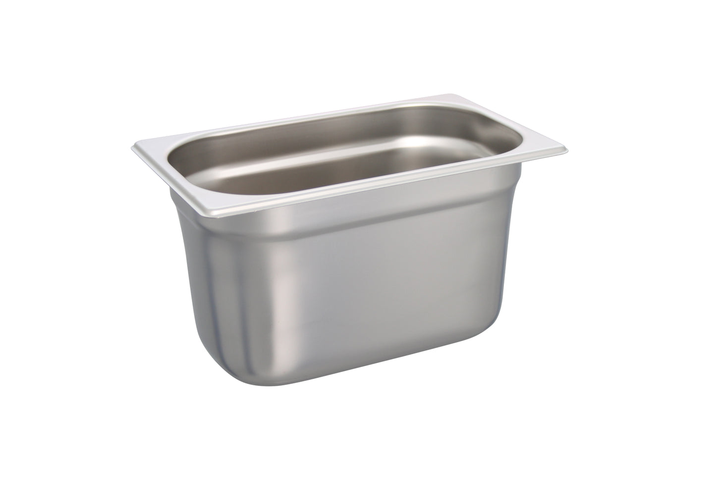 Edelstahlbehälter für Gastronomiebedarf.
