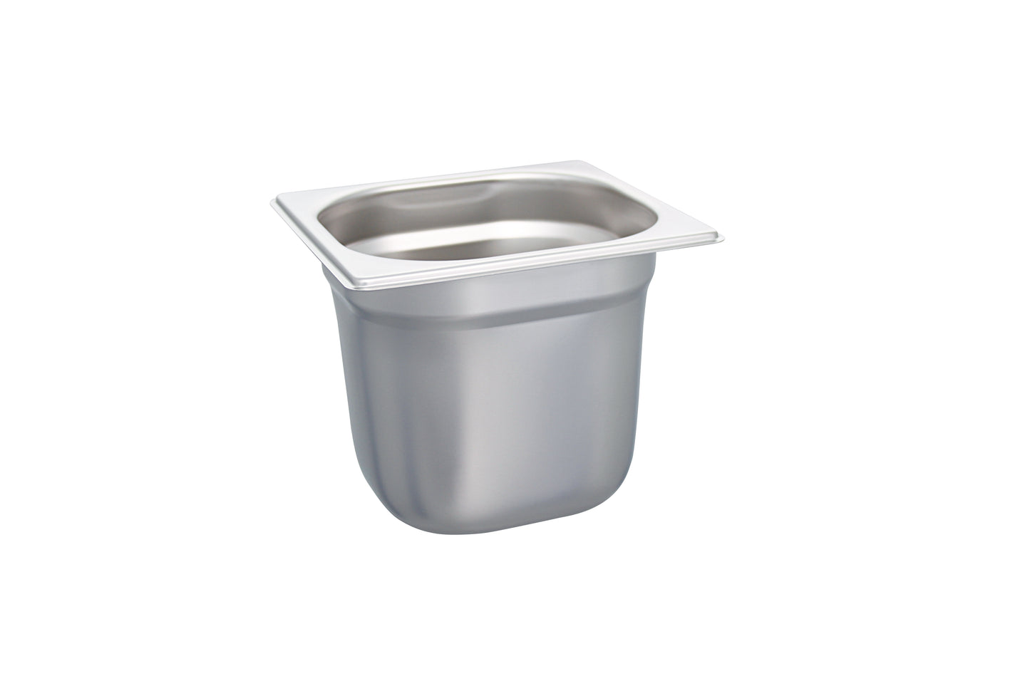Edelstahlbehälter für Gastronomiebedarf.