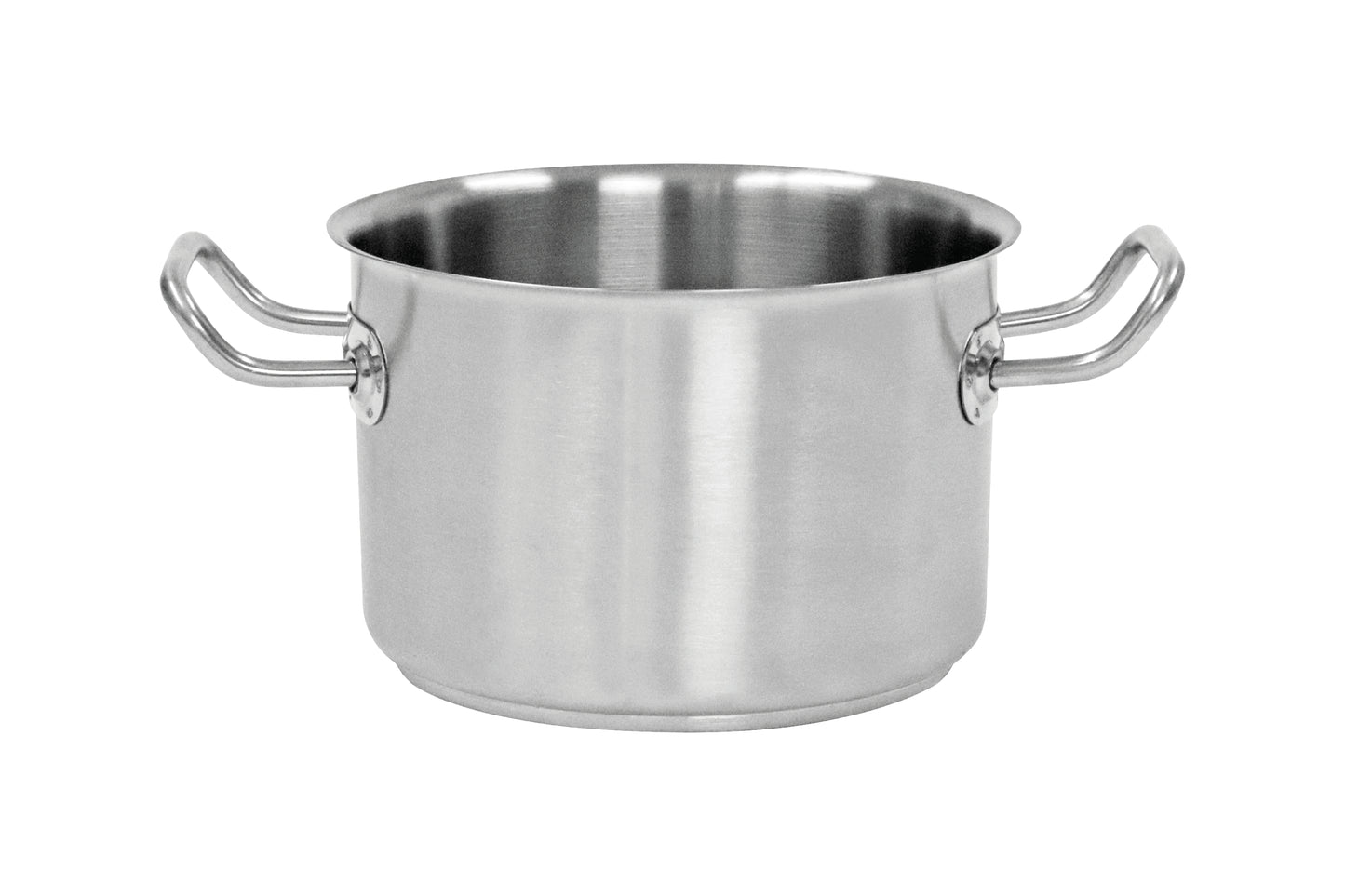 Edelstahlkochtopf für Gastronomiebedarf.