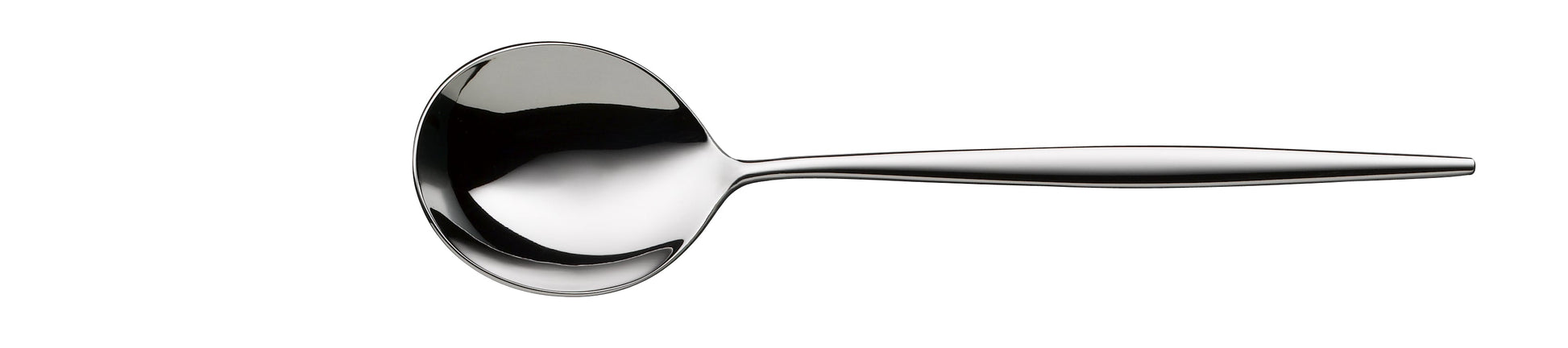 Metalllöffel auf weißem Hintergrund