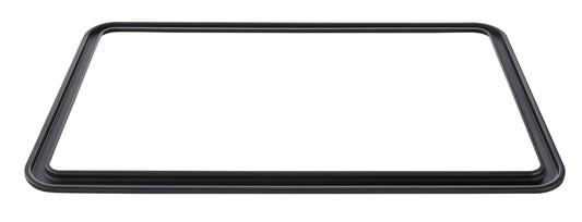 Silberne Suppenkelle auf weißem Hintergrund