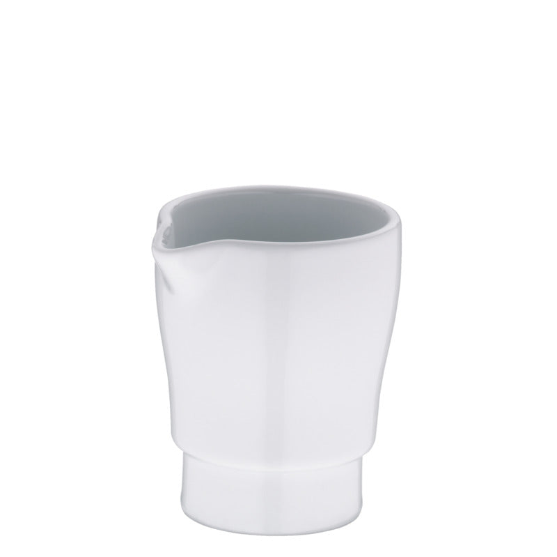 Weiße Kaffeetasse mit Riss