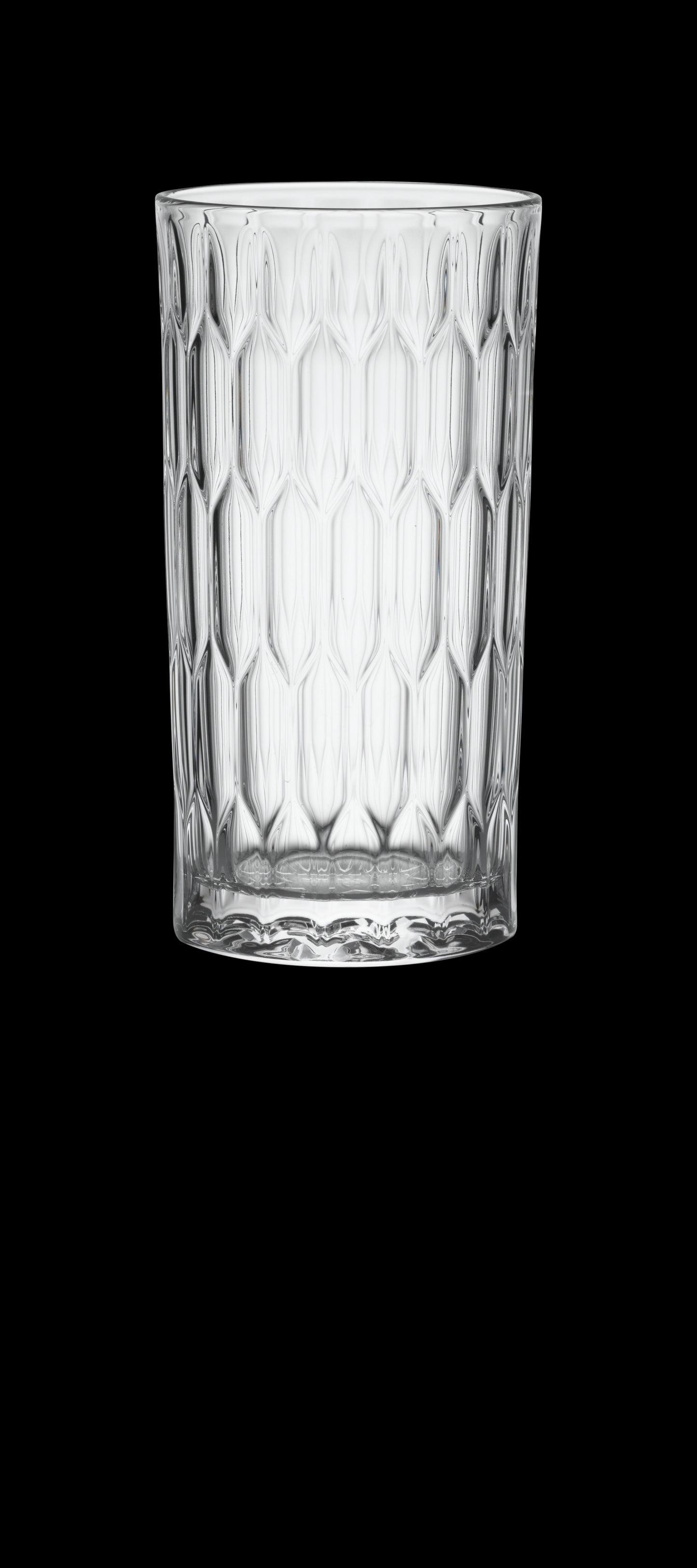 Glas mit Wabenmuster für Gastronomie.