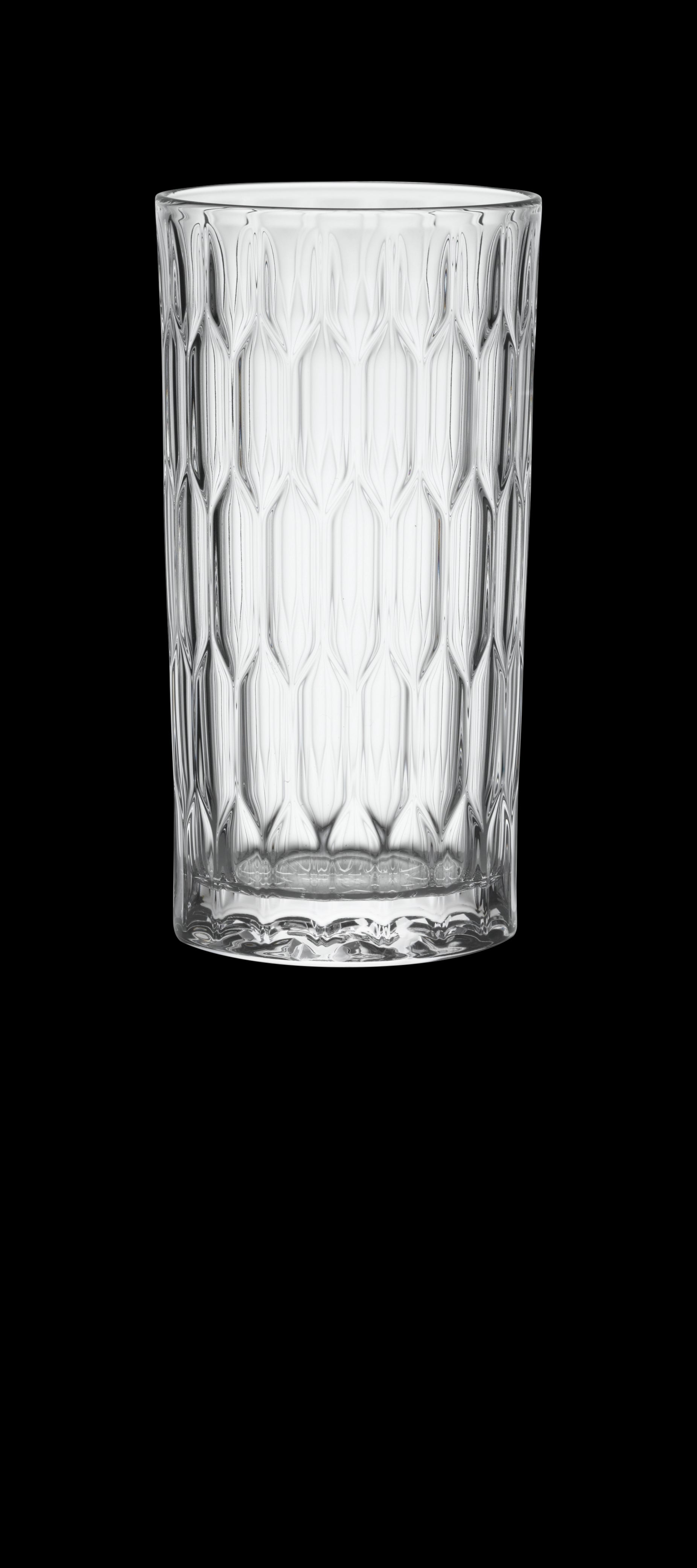 Glas mit Wabenmuster für Gastronomie.