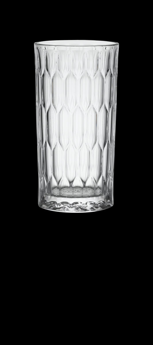 Glas mit Wabenmuster für Gastronomie.