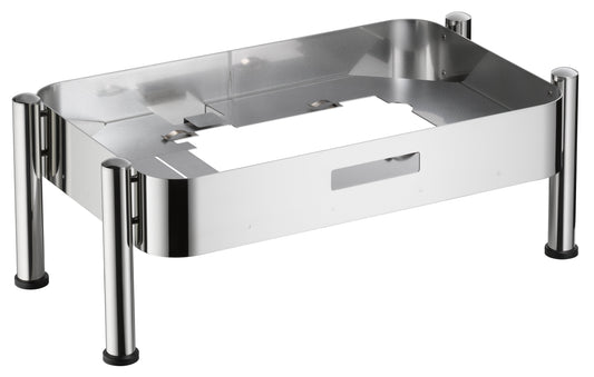 Metallischer Servierwagen für Gastronomie