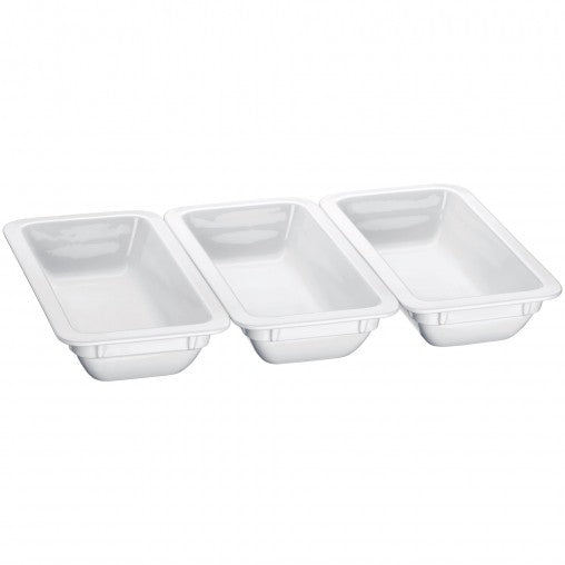 Drei leere Takeaway-Boxen