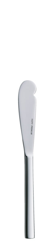 Buttermesser aus Edelstahl, schlichtes Design.