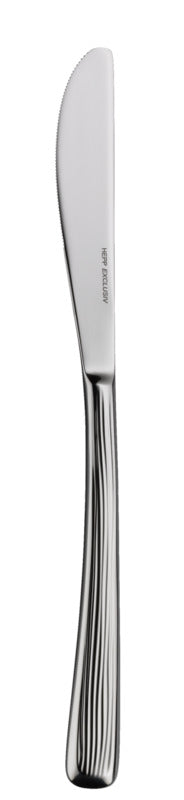 Silbernes Buttermesser mit Gravur.