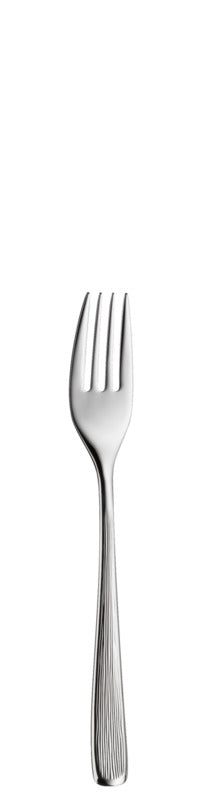 Edelstahlgabel für Gastronomiebedarf.