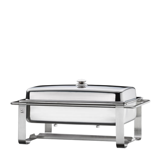 Edelstahl-Buffetwärmer für Gastronomie.