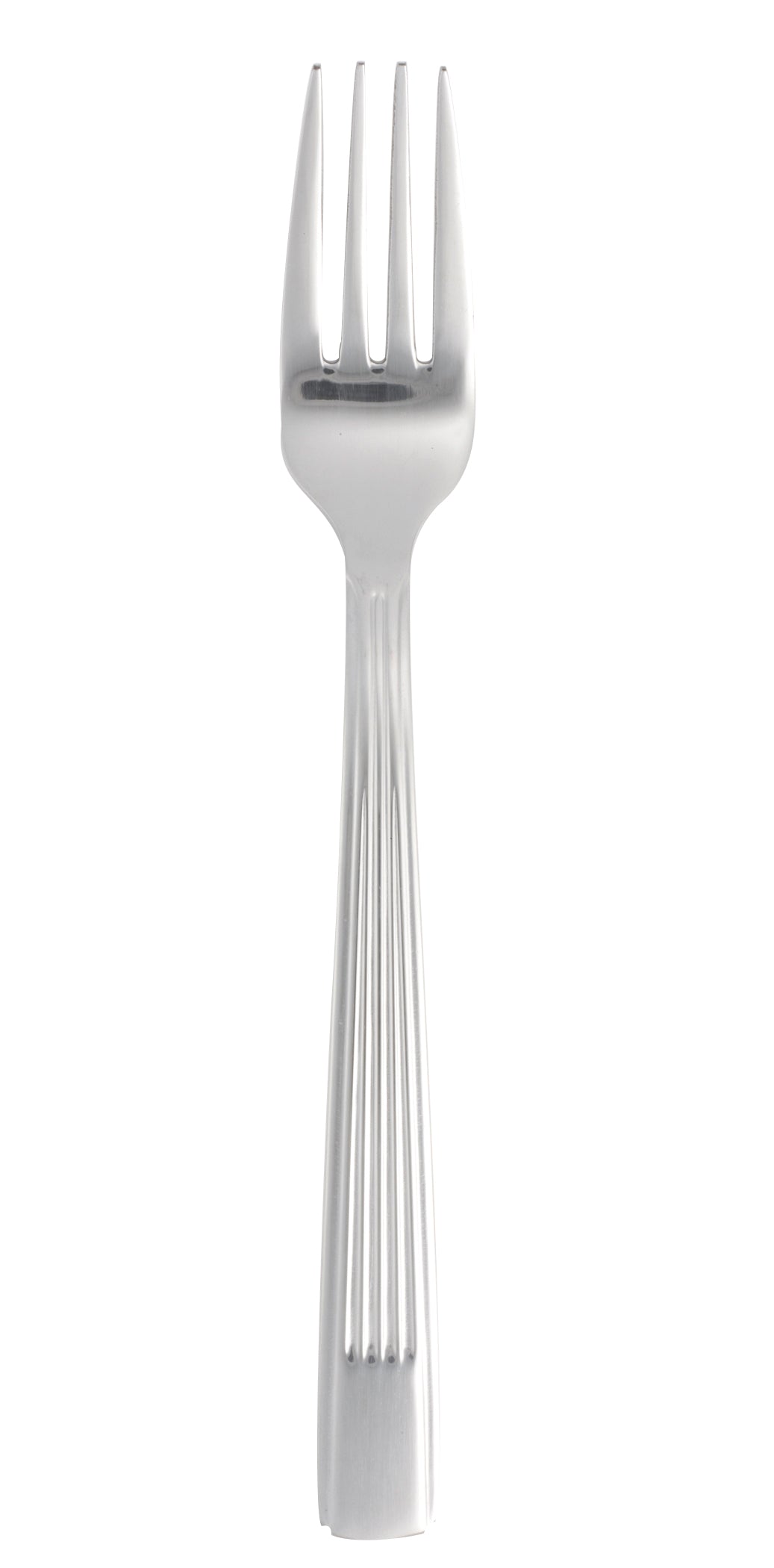 Silberne Gabel mit vier Zinken.
