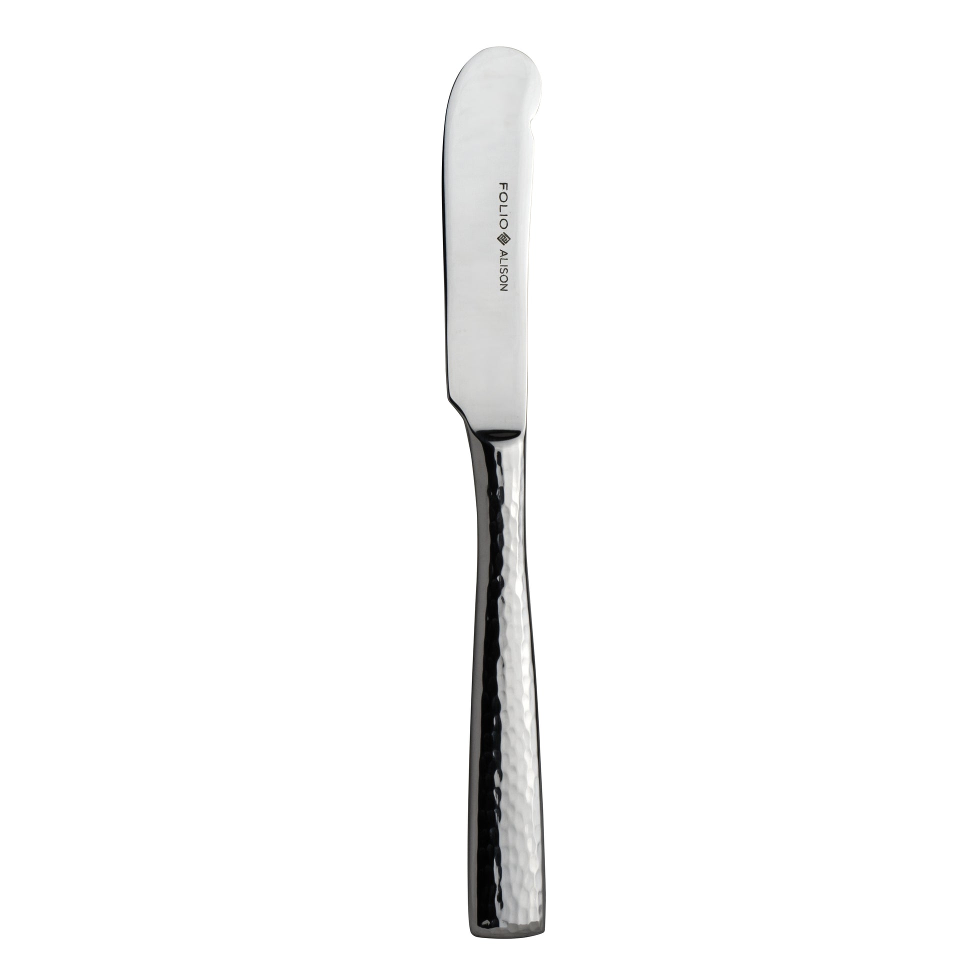 Buttermesser mit gehämmertem Griff.