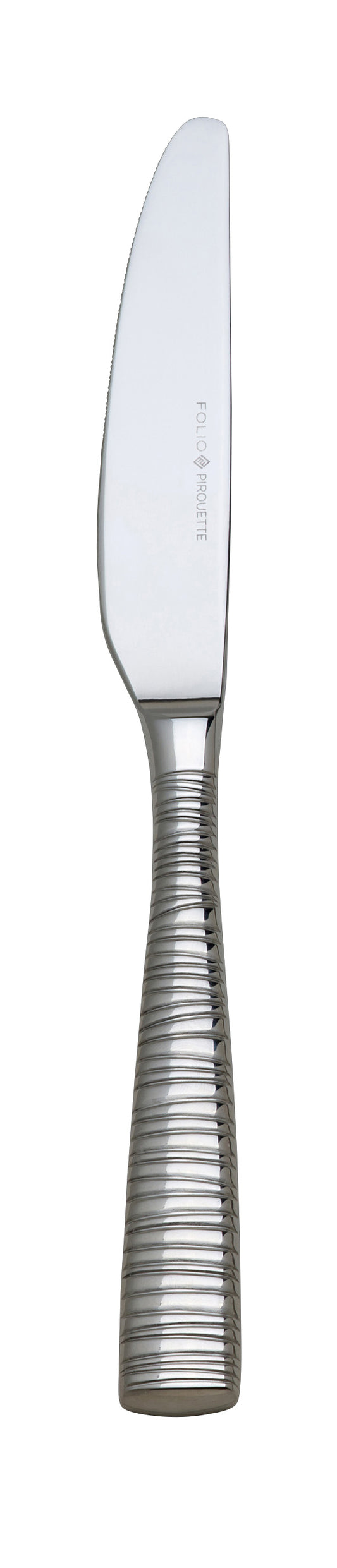 Silbernes Buttermesser mit Gravur.