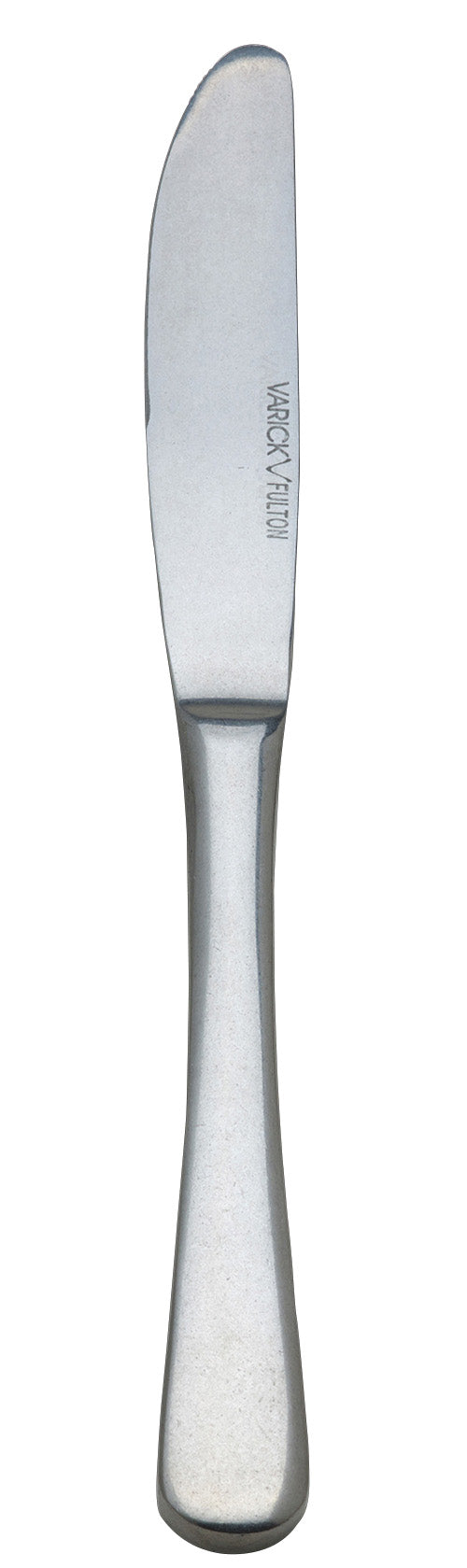 Buttermesser aus Edelstahl, Nahaufnahme.