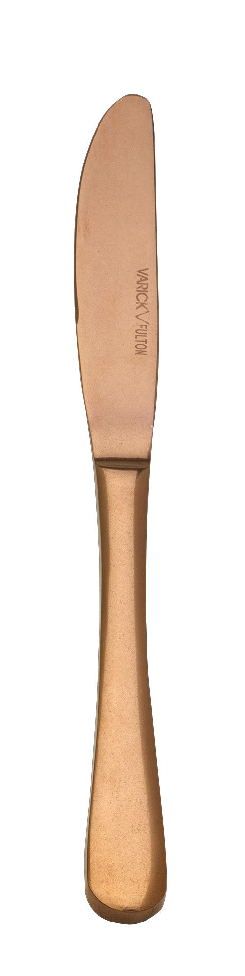 Kupferfarbener Buttermesser.
