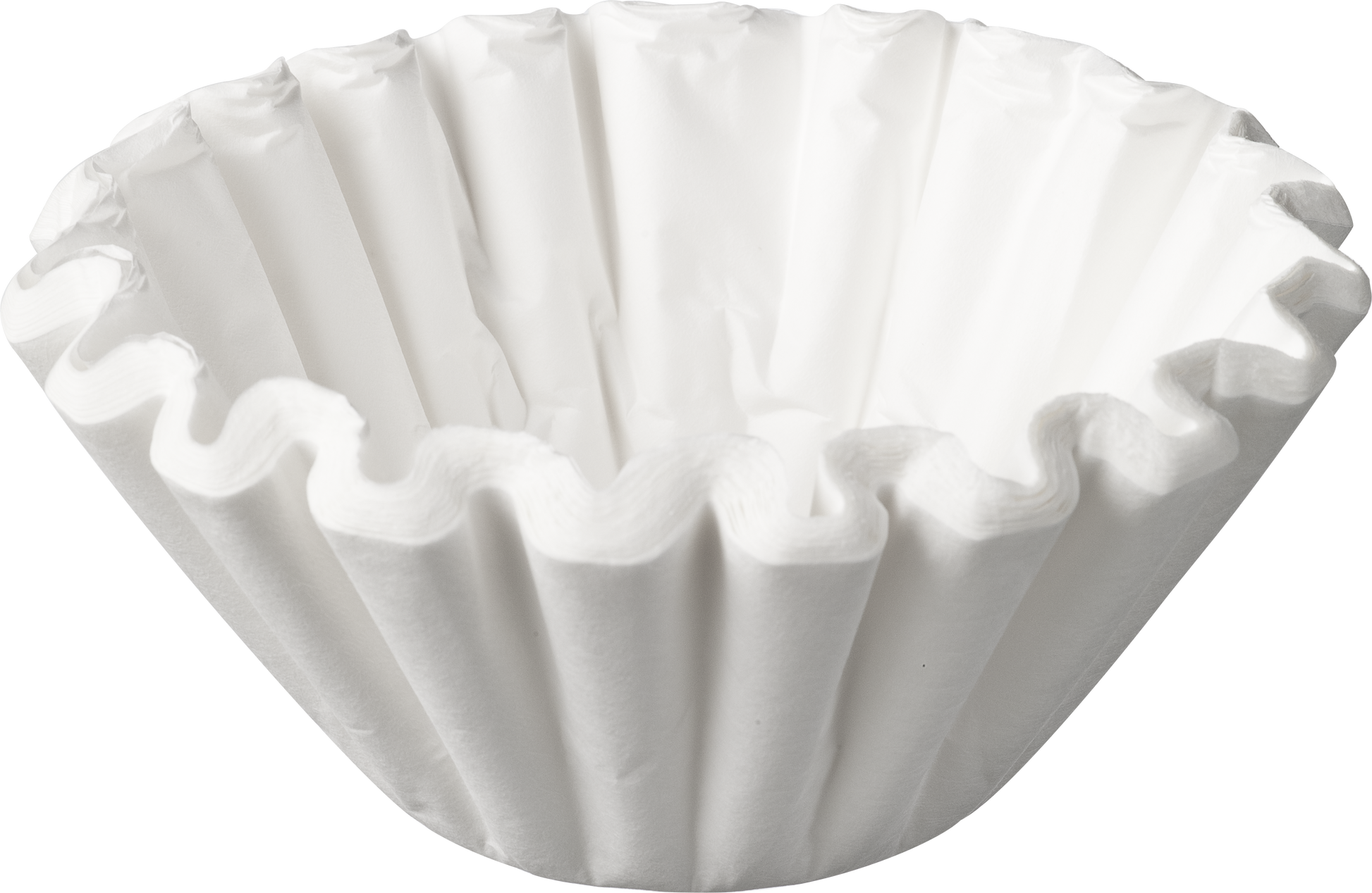 Weißer Kaffeefilter aus Papier.