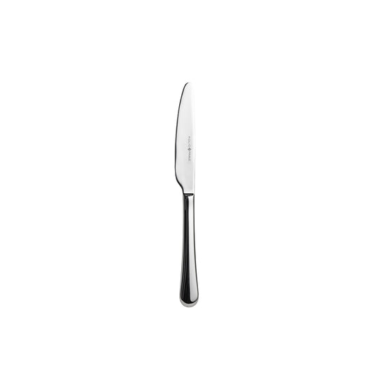 Silbernes Messer auf weißem Hintergrund.