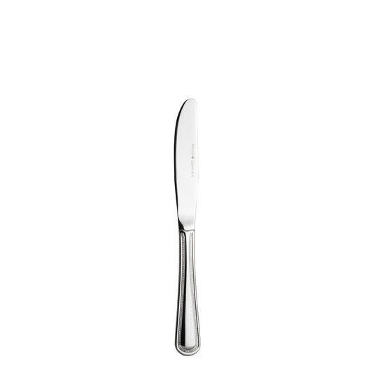 Silbernes Messer auf weißem Hintergrund.