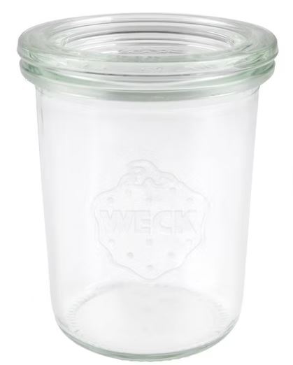 Leeres Weckglas mit Deckel.