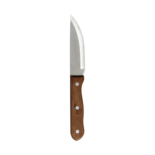 Messer mit Holzgriff, isoliert.