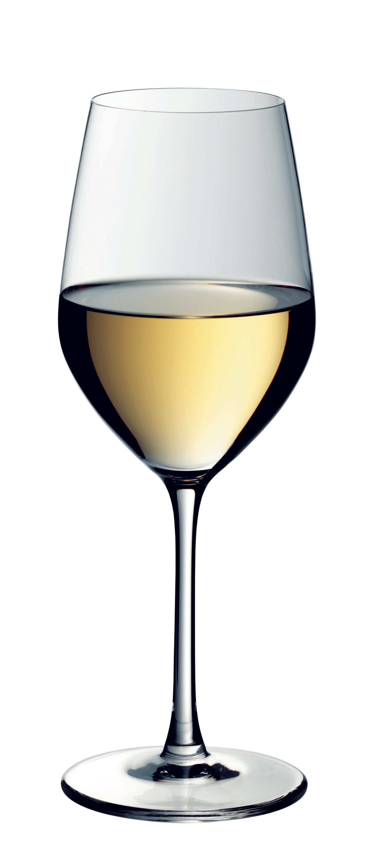 Weinglas mit Weißwein, elegant, B2B
