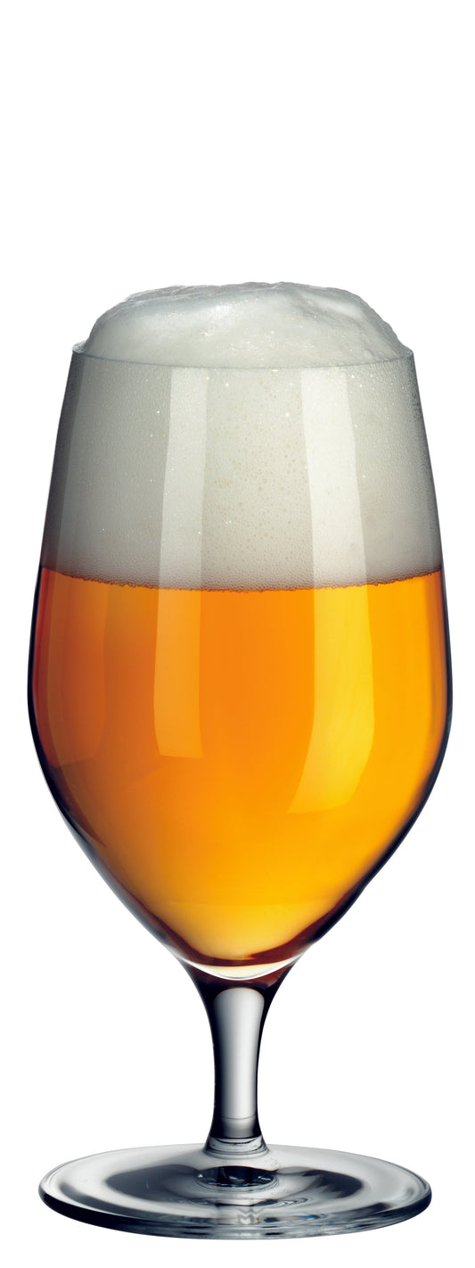 Bier im Glas mit Schaumkrone
