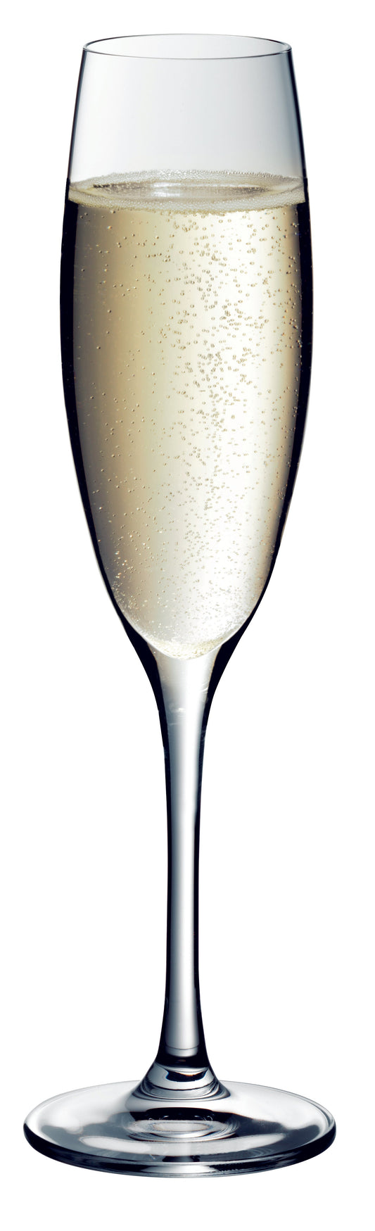 Sektglas mit prickelndem Champagner