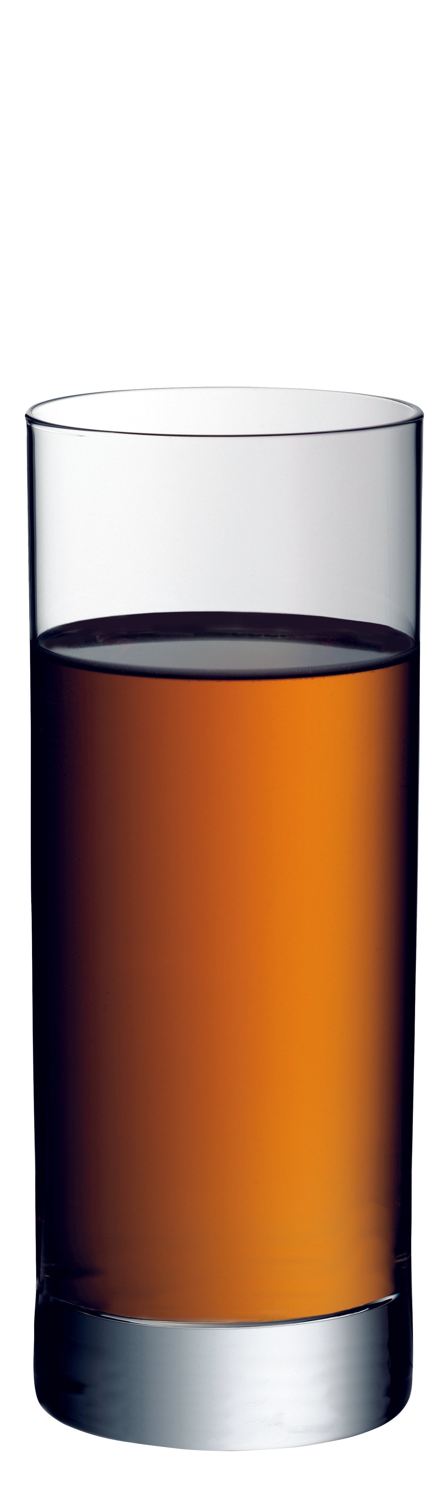 Glas mit dunklem Getränk