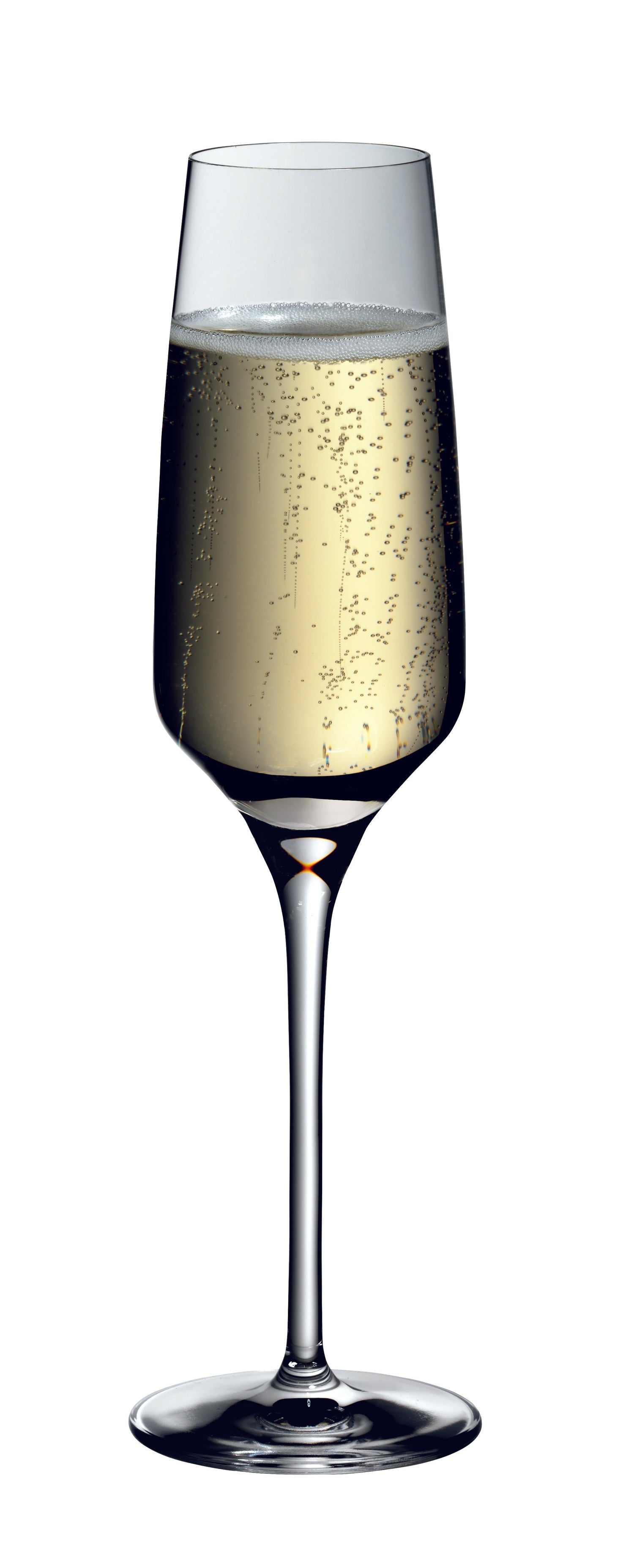 Sektglas mit prickelndem Getränk