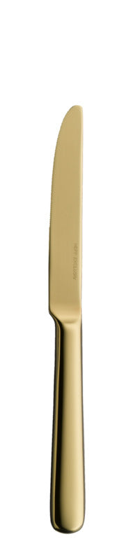 Goldenes Besteckmesser für Gastronomie.