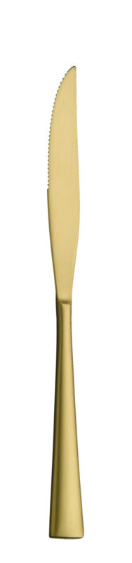 Goldenes Besteckmesser für Gastronomie.